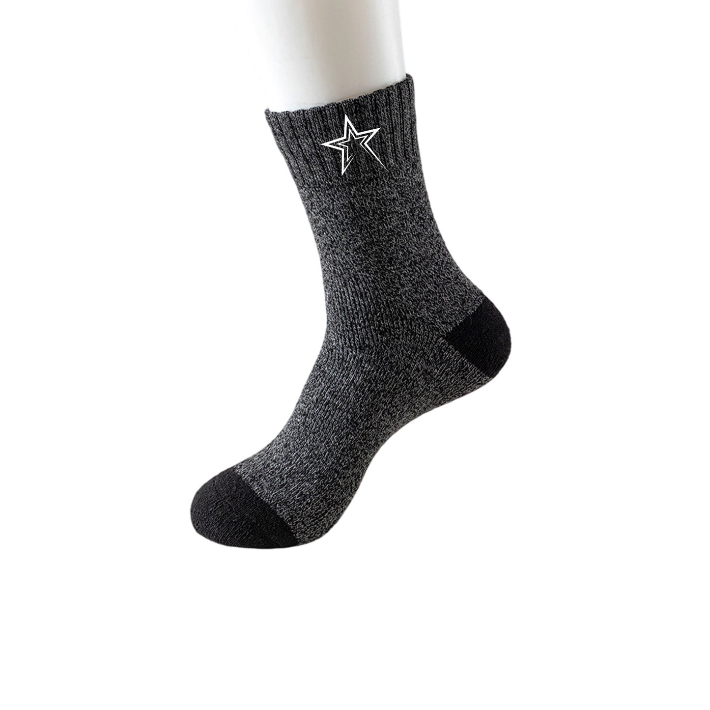 Embroidered Wool Sock